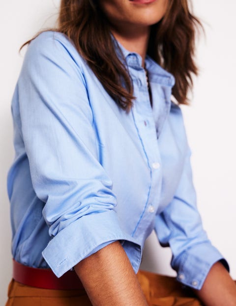 Sienna Cotton Shirt Blue Oxford