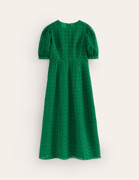 Organza-Kleid für besondere Anlässe Damen Boden, Grünes Tamburin