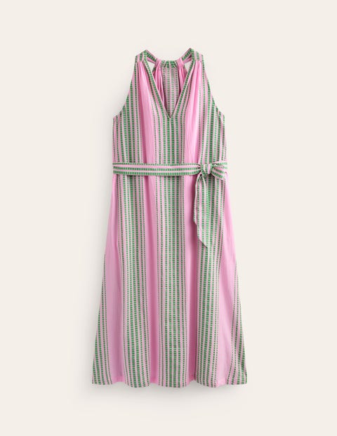 Shop Boden Jacquard Beach Dress Green And Pink Jacquard Women