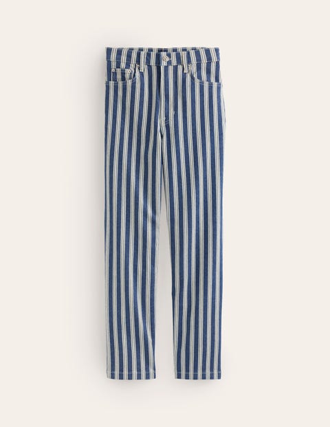 pantalon droit rayé femme boden, mpt