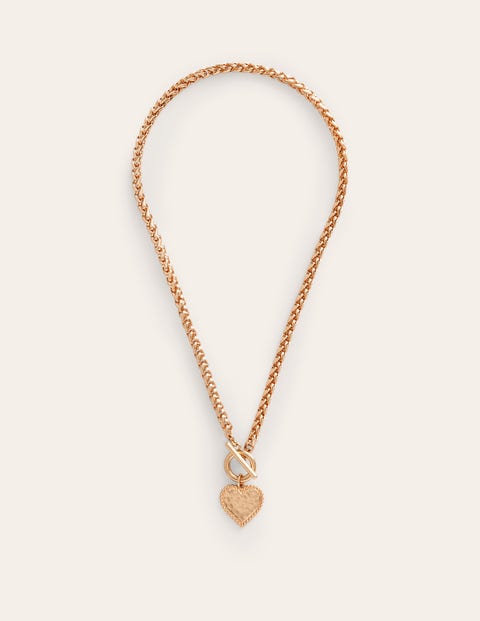 Heart Charm Necklace Metallic Women Boden