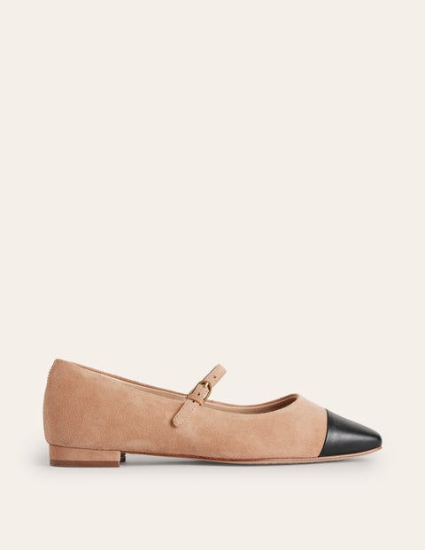 Boden Mary Jane Flats Macchiato Suede Women