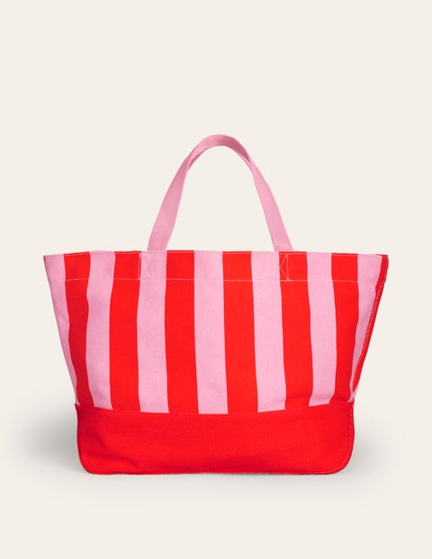 Relaxed Canvas Tote Bag Red Women Boden