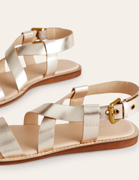 Boden discount gold sandals