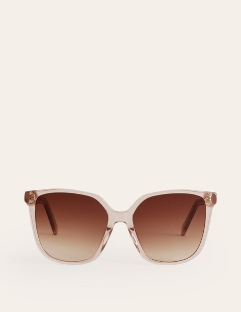 Thin D Frame Sunglasses Natural Women Boden