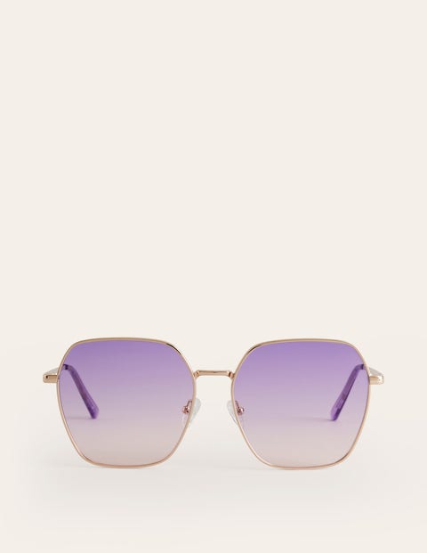 Boden Angular Metal Sunglasses Purple/pink Women