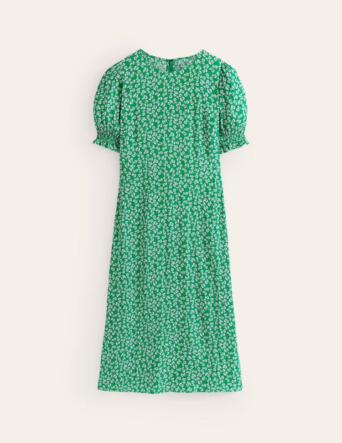 Corinne Midi Tea Dress Green Women Boden