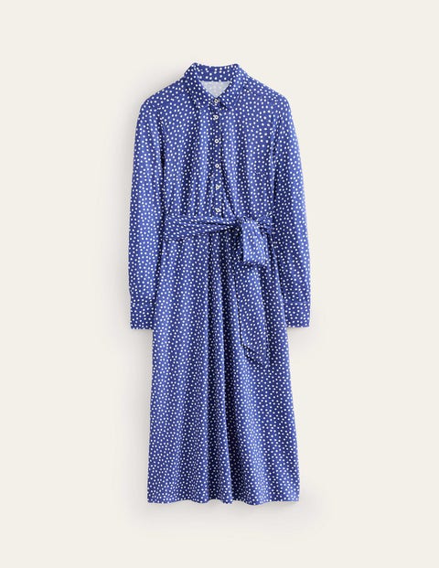 Boden Laura Jersey Midi Shirt Dress Surf The Web, Abstract Dot Women |  ModeSens
