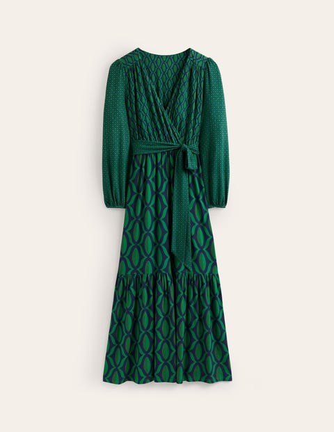 Geo | US Wrap Maxi Boden Jersey - Valley Dress Green, Veridian