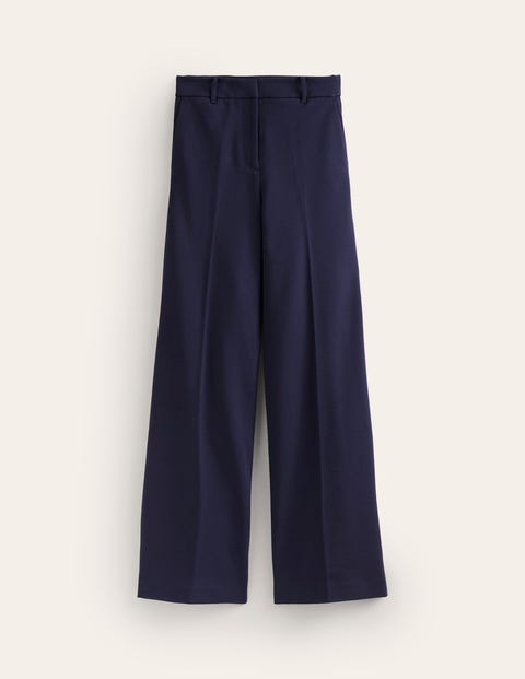 Westbourne Ponte Trousers - Navy | Boden UK