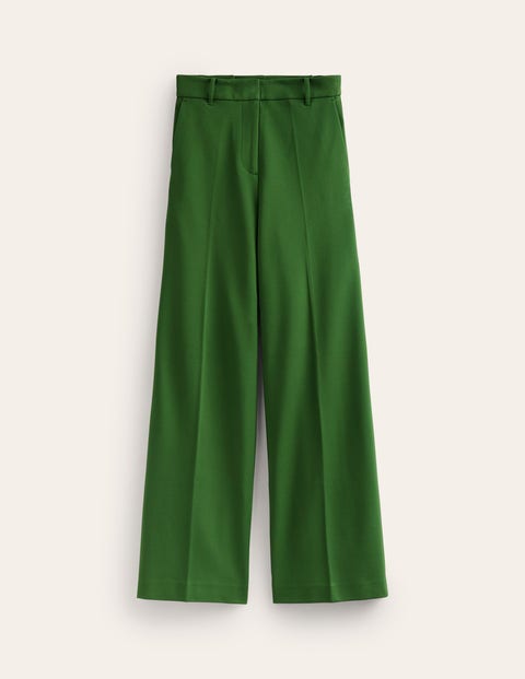 Westbourne Ponte Trousers - Winter Green | Boden UK