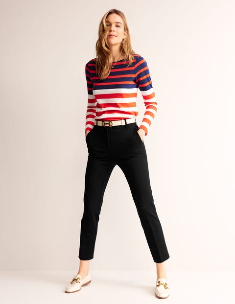 Buy Boden Black Hampshire Ponte Trousers from the Next UK online shop
