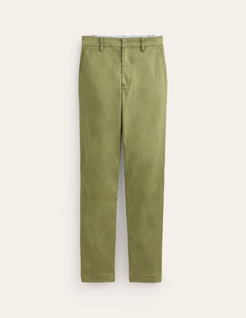 Barnsbury Chino Trousers Green Women Boden