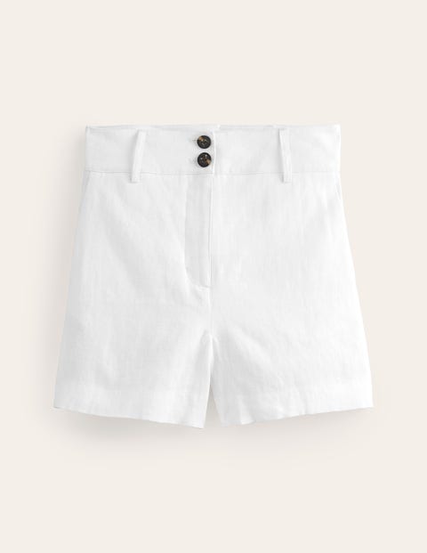 Westbourne Leinenshorts Damen Boden, Weiß