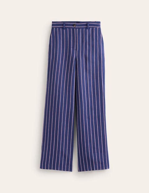 Westbourne Stripe Trouser Blue Women Boden