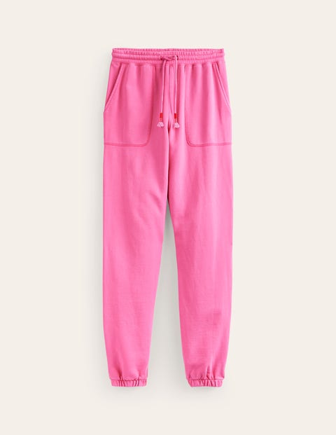 jogginhose mit waschung damen boden, sangria sunset pink