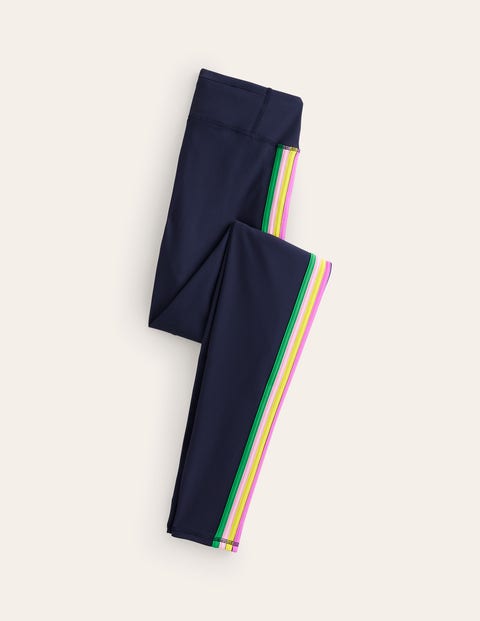 Side Stripe Leggings - Navy Side Stripe