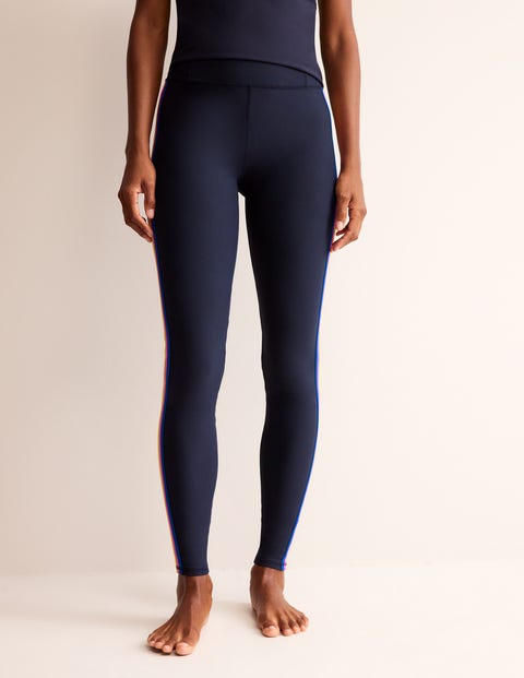 Side Stripe Leggings - Navy Side Stripe