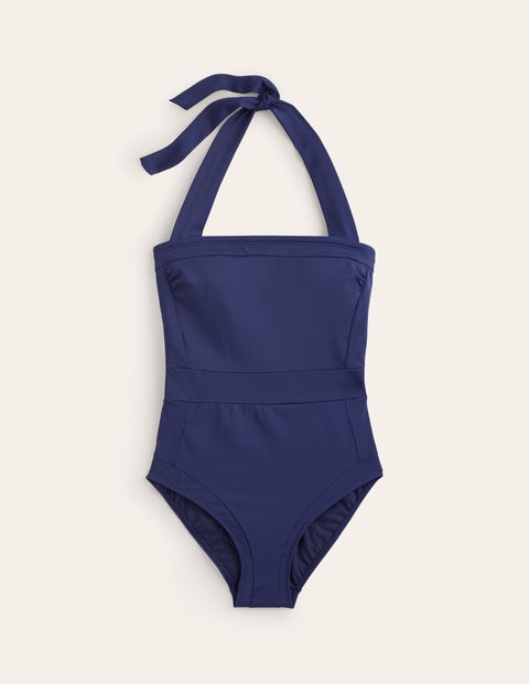 Santorini Halterneck Swimsuit Blue Women Boden