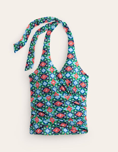 Levanzo Halter Tankini Top Multi Fantastical Boden US