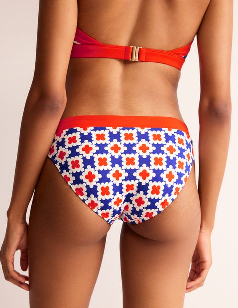 Symi String Bikini Bottoms - Surf The Web, Gardenia Swirl