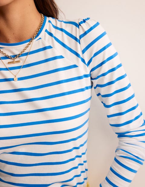 Arabella Gestreiftes T-Shirt - Leuchtendes Blau | Boden DE