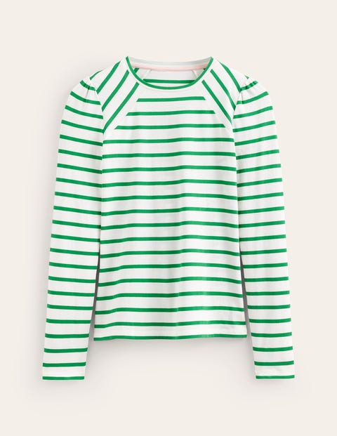 Arabella Stripe T-Shirt Green Women Boden
