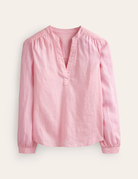 Boden Alice Linen Top Orchid Pink Women