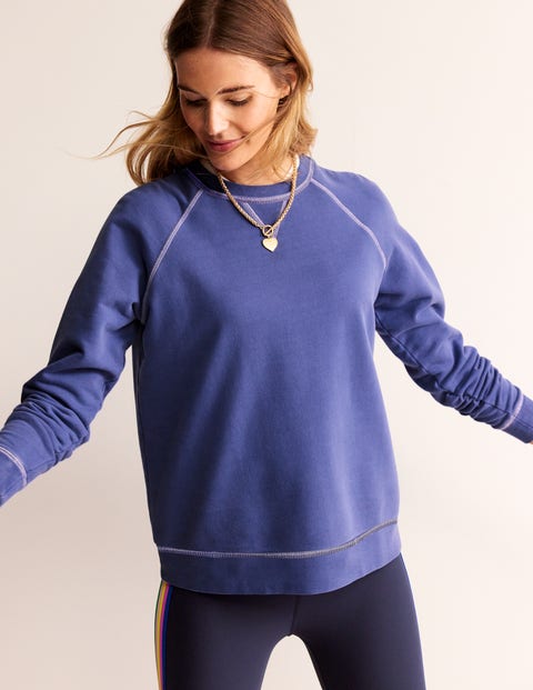 Raglan-Sweatshirt mit Waschung Damen Boden, Sanft Steuerbord