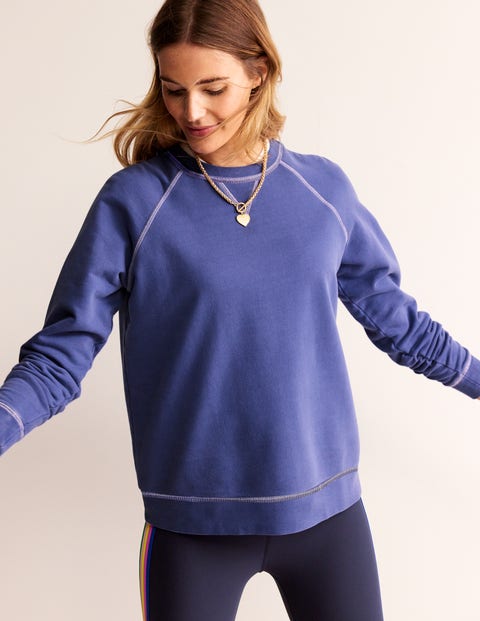 Sanft Steuerbord, Raglan-Sweatshirt mit Waschung, Damen, Boden, Sanft Steuerbord