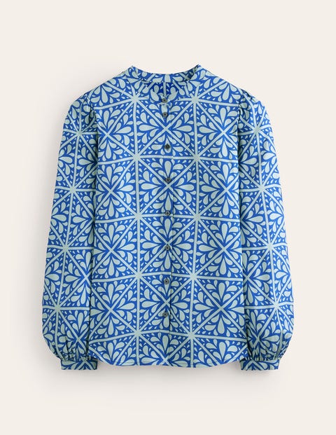 Boden Blouson Sleeve Blouse Surf The Web, Floral Mosaic Women