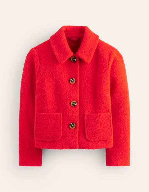 Rye Cropped Jacket Red Women Boden