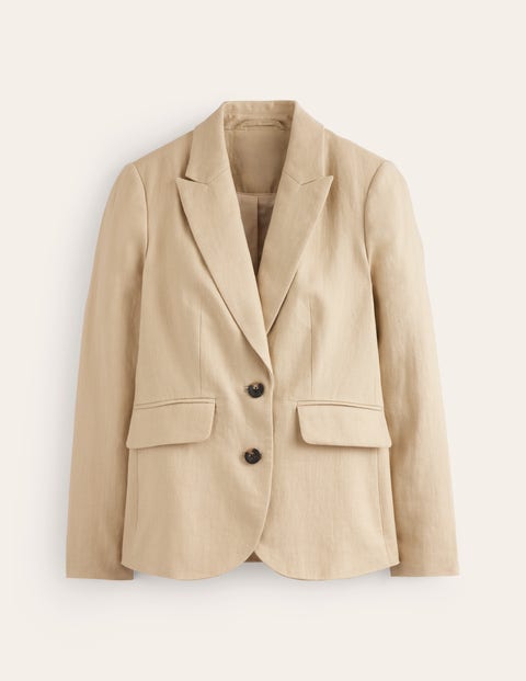 Marylebone Leinenblazer Damen Boden, Neutral