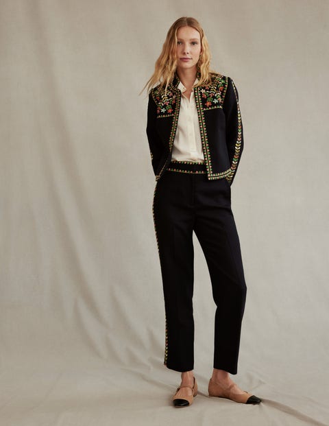 Embroidered Icon Jacket Navy