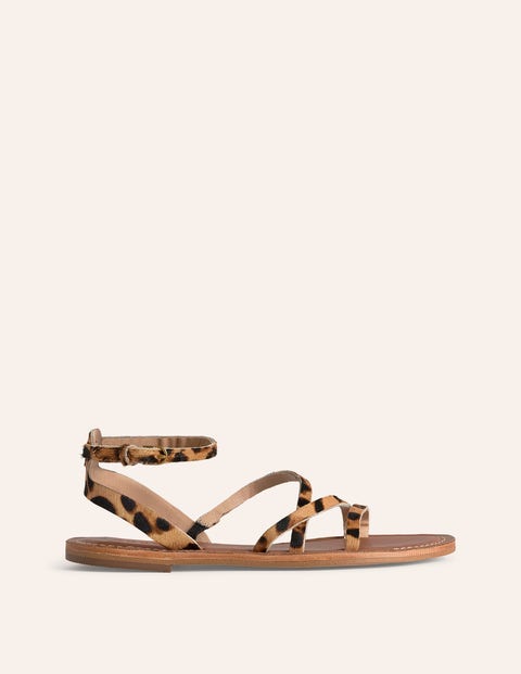 Torgeis Womens Inara Flat Sandals, Color: Leopard - JCPenney