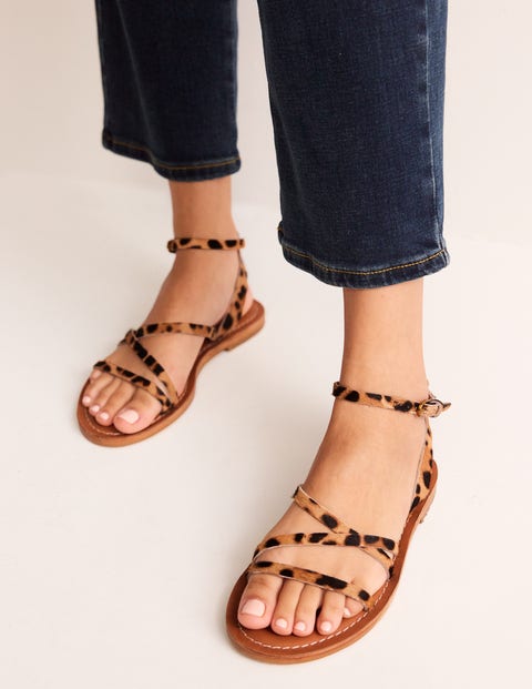 Everyday Flat Sandals - Classic Leopard | Boden UK