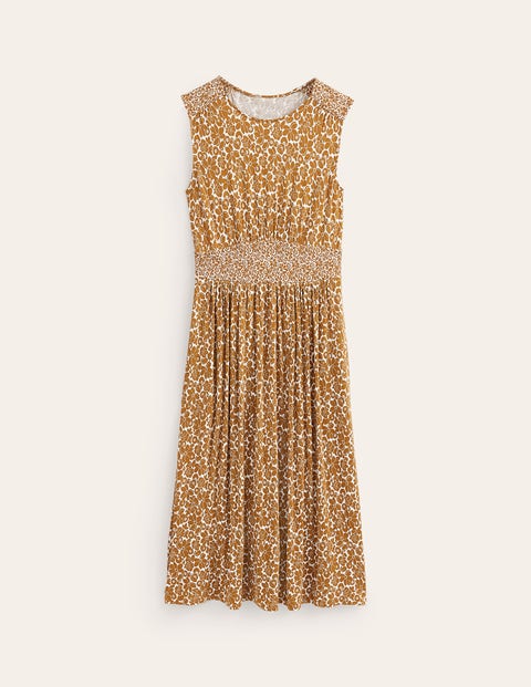 Thea Ärmelloses Midikleid Damen Boden, Bronze Braun, Bloomsbury Pop