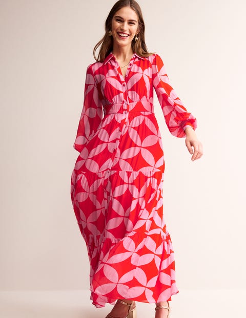 Maxi hemdblusenkleid Clearance