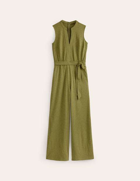 Naomi Jumpsuit aus Jersey mit gekerbtem Ausschnitt Damen Boden, Eintagsfliege