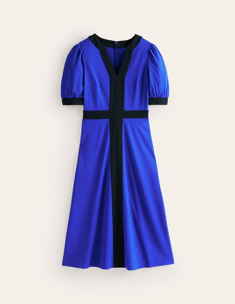 Philippa Ponte Midi Dress Blue Women Boden