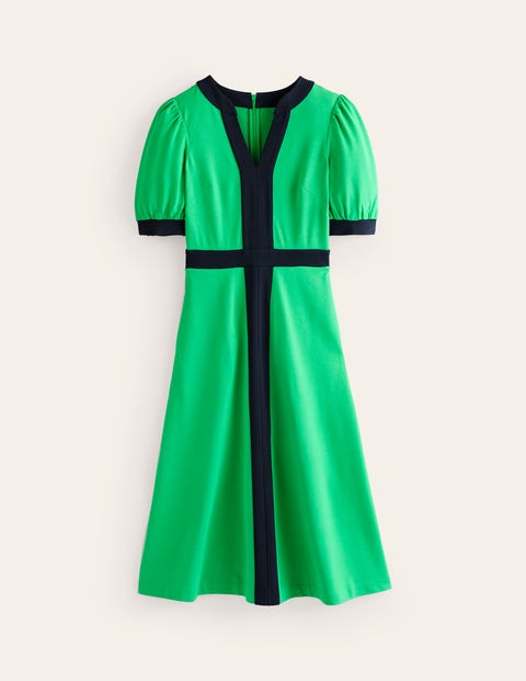 Philippa Ponte Midi Dress Green Women Boden
