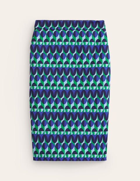 Printed Pencil Skirt Surf The Web Illusion