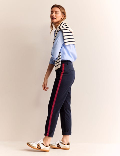 Navy & Navy Women's  Chino Long Pants – F.O.S