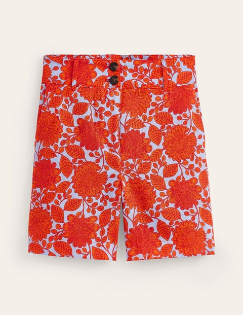 Westbourne Linen Shorts Orange Women Boden