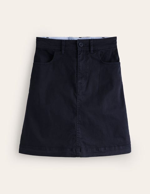 Nell Mini-Chinorock Damen Boden, Marineblau