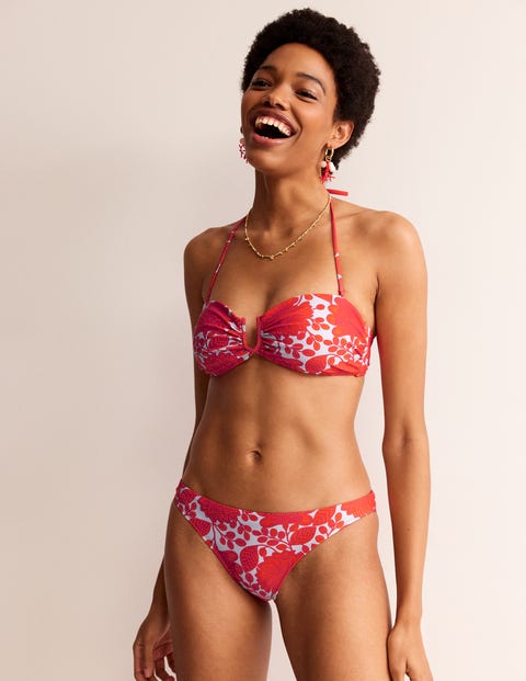 Classic Bikini Bottoms - Fire Cracker, Gardenia Swirl