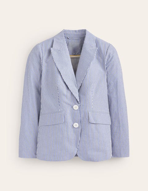 Marylebone Seersucker Blazer Seersucker