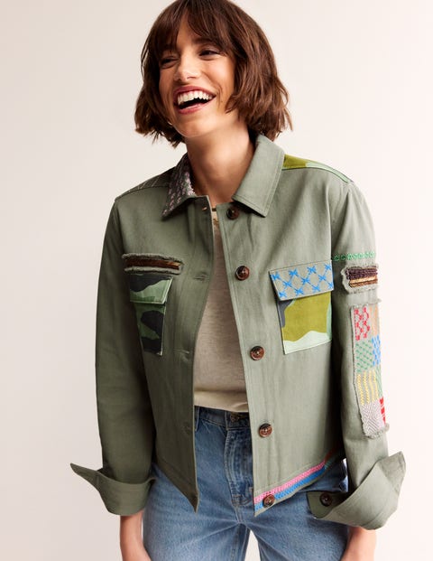 Islington Camo Jacket Khaki