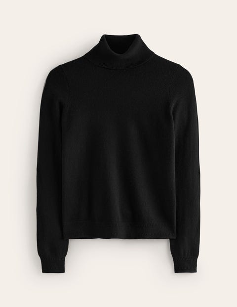 Roll neck black jumper sales