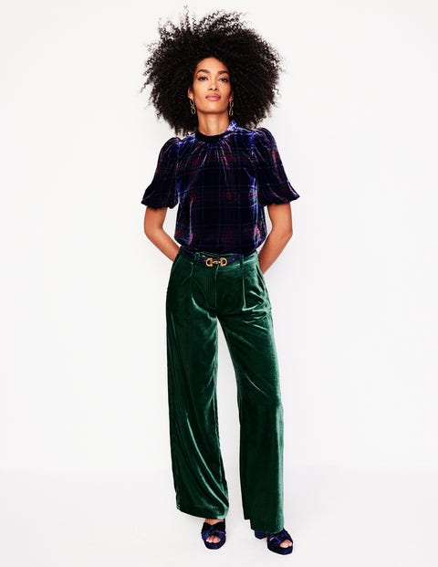 Chiswick Velvet Trousers Glade Boden UK